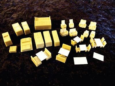 Palace Car Co 9499 HO Scale Structure Interior Assortment pkg(23)