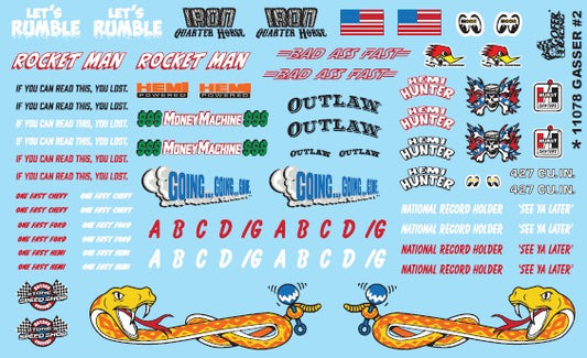 Gofer 11078 1/24-1/25 Gassers Logos #2