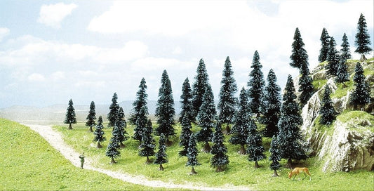 Busch 6492 HO Scale Spruce Tree Assortment, pkg(35)