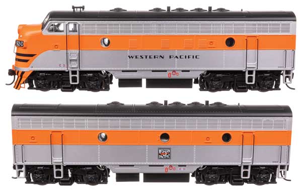 Walthers Mainline 11419 HO Scale EMD F7 A-B Set - Standard DC -- Western Pacific