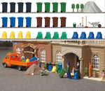 Busch 1136 HO Scale Garbage & Trash Detail Set