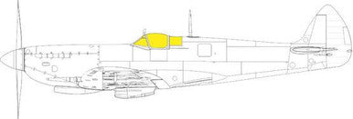 Eduard EX923 1/48 Mask Spitfire Mk.VIII TFace Canopy Mask Set for