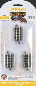 Bachmann 44831 N Scale E-Z Track Curved Track Nickel Silver Gray