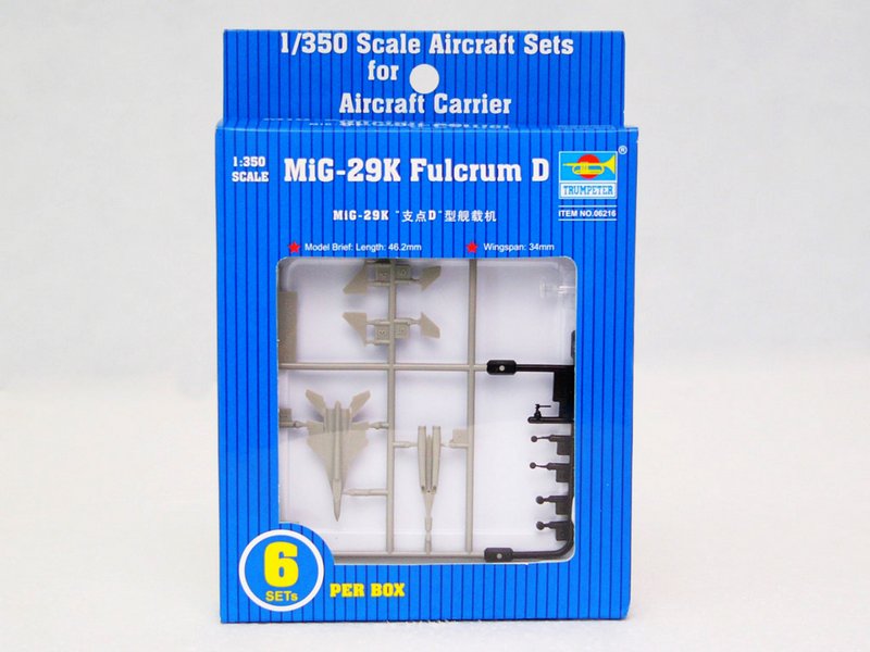 Trumpeter Scale Models 6216 1/350 MiG29K Fulcrum D Aircraft Set for Carrier Kuz