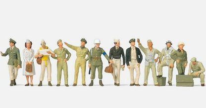Preiser 16521 HO Scale Military - US WWII - Figures US Army Air