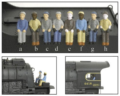 Broadway Limited 1004 Ho Engineer/Fireman A/B 2Pak