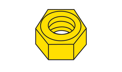 Woodland Scenics H883 All Scale Hex Nuts 1-72 - 5 ea