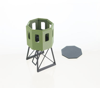 3D To Scale 64-348-DG 1/64 Octagon Hunting Blind, Camo Green