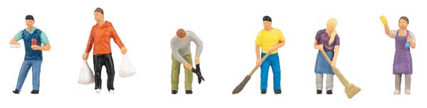 Faller 151696 HO Scale Housework -- pkg(6)