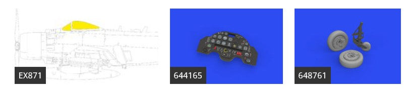 Eduard 644177 1/48 Aircraft- A1J LooKplus for TAM (Mask, Photo-Etch & Resin)