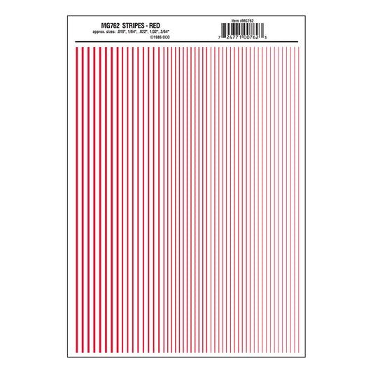 Woodland Scenics MG762 All Scale Stripes Red