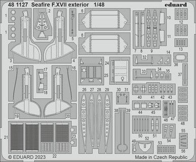 Eduard 481127 1/48 Seafire F.XVII Exterior Photo Etch