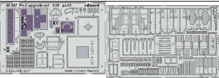 Eduard 49867 1/48 Aircraft- Pe2 Upgrade Set for EDU (Painted)