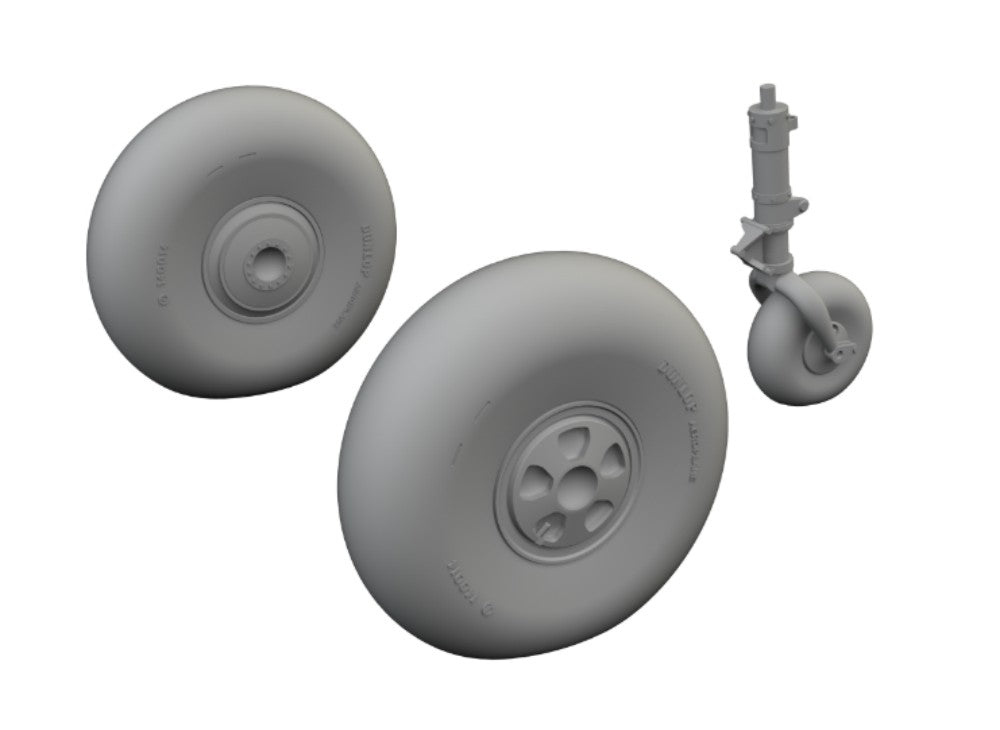Eduard 648830 1/48 Aircraft- Beaufort Mk I Wheels for ICM (Mask & Resin)