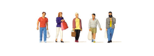 Preiser 10673 HO Scale Shoppers Figure Set