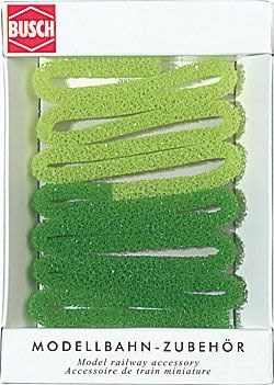 Busch 7150 HO Scale Hedge -- Green 25-13/32 x 13/32" 100 x 1cm