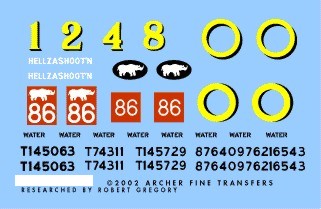 Archer Fine Transfers 49012 1/48 9th Lancers 1st AD in North Africa (for 2 Vehic