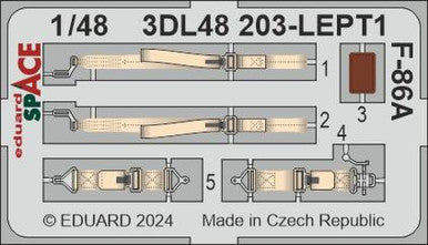 Eduard 3DL48203 1/48 F-86A SPACE SPACE for CLEAR PROP