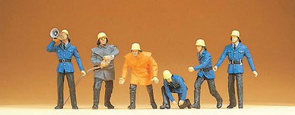 Preiser 14201 HO Scale Firemen Set #2 pkg(6)