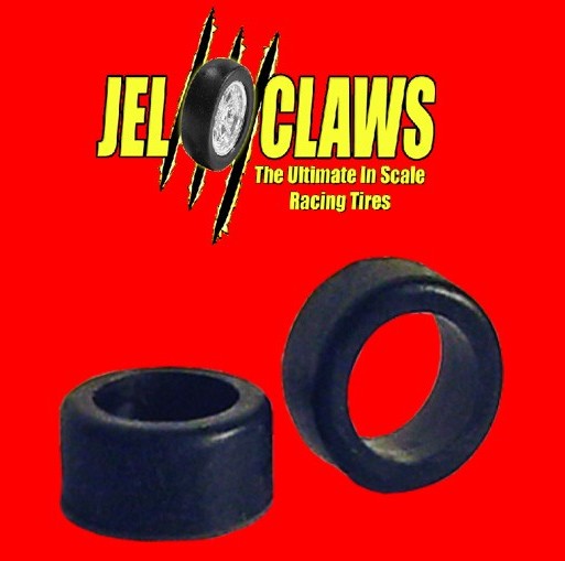 Innovative Hobby Supply 2080F 1/64 Jel Claws Rubber Racing Tires for AFX SRT (fr