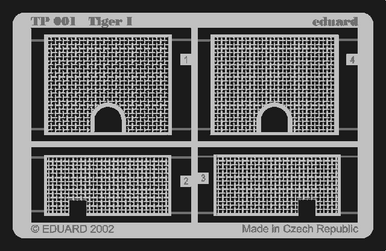 Eduard TP001 1/35 Tiger I for ACADEMY Photo Etch Detail Set