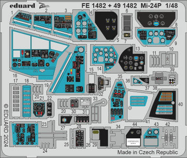 Eduard FE1482 1/48 Mi-24P Zoom Set for TRUMPETER Zoom Photo Etch Set