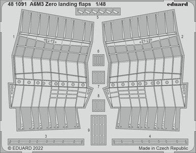 Eduard 481091 1/48 Zero Landing Flaps for Eduard