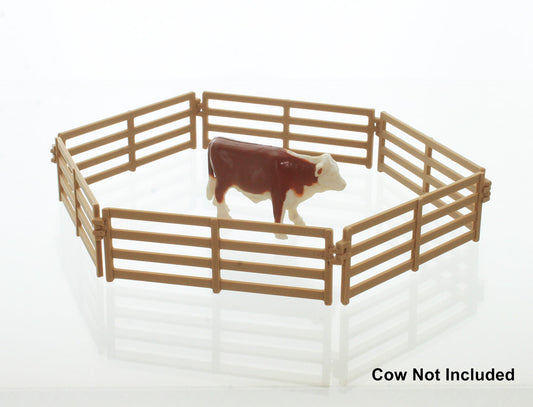 3D To Scale 64-319-WD 1/64 – Wooden Fence Sections 12ft Diorama Prop