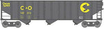Bachmann 18744 HO Scale Silver Series Bethlehem Steel 3-Bay 100-Ton