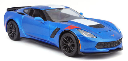 Maisto 31516BL 1/24 2017 Chevrolet Corvette Grand Sport, Blue