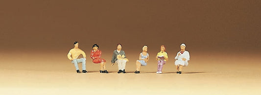 Preiser 79014 N Scale Seated People Figure Set