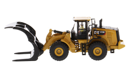 Diecast Masters 85950 1/87 Cat 972M Wheel Loader, Log Fork