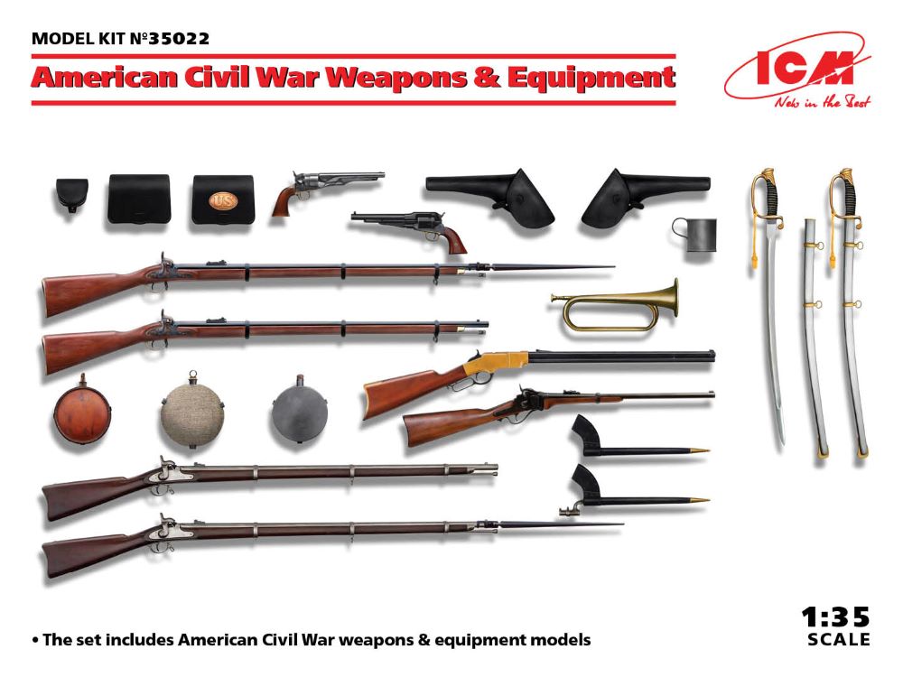 ICM Models 35022 1/35 American Civil War Weapons & Equipment