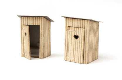 Walthers SceneMaster 4112 HO Outhouses Kit pkg(2)