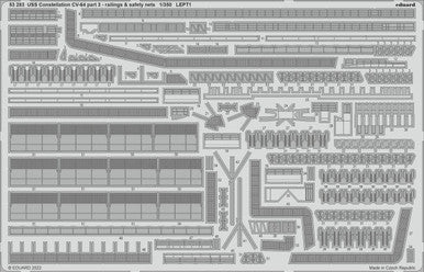Eduard 53283 1/350 USS Constellation CV64 Part 3 Railings & Safety