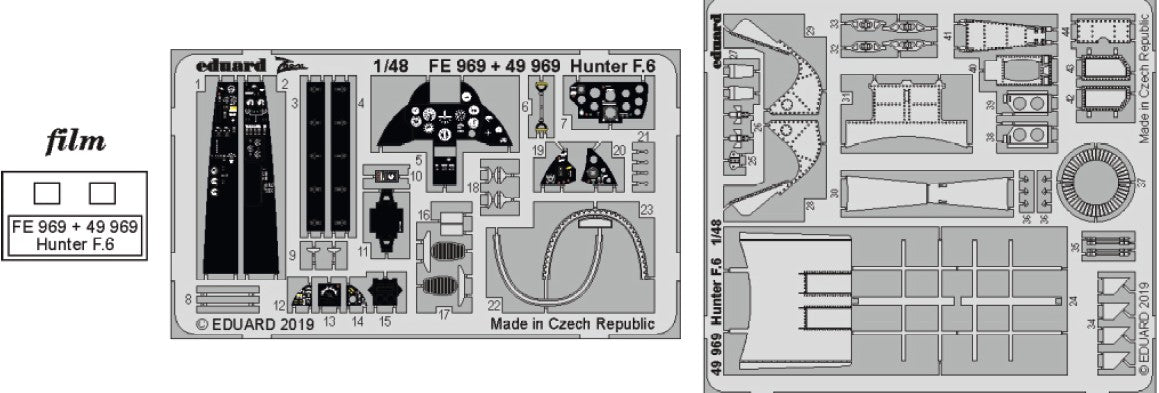Eduard 49969 1/48 Aircraft- Hunter F6 for ARX (Painted)