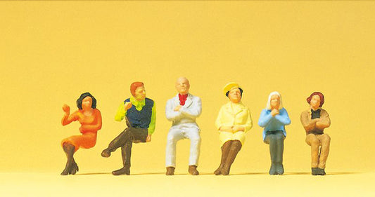 Preiser 14073 HO Scale Seated Persons Figures (6)