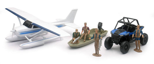 New Ray SS-05716 1/43 Xtreme Adventure Playset, Boat and RZR