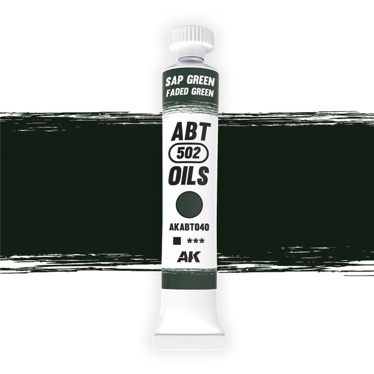 Abteilung 502 40 Faded Green Oil Paint 20ml Tube