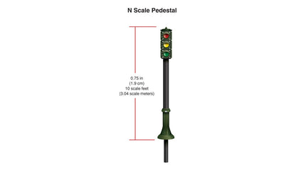Woodland Scenics JP5635 N Scale Pedestal Traffic Lights