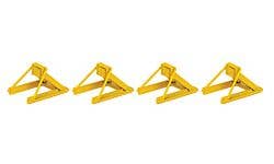 Walthers Track 948-83108 HO Assembled Track Bumper pkg(4) Yellow