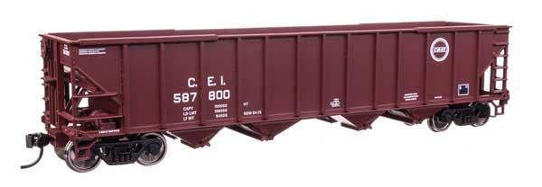 Walthers Mainline 57802 HO Scale 50' 100-Ton 4-Bay Hopper - Ready to Run -- Chic