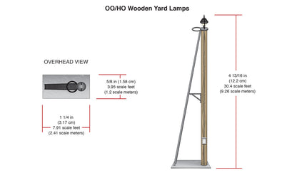 Woodland Scenics JP5674 All Scale OO/HO Wooden Yard Lamps