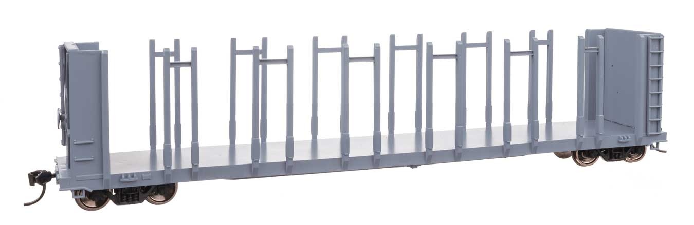 Walthers Mainline 50800 HO Scale 63' Pulpwood Flatcar - Ready to Run -- Undecora