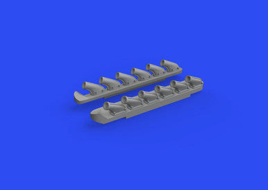 Eduard 672279 1/72 P-51B/C Exhausts Stacks PRINT for ARMA HOBBY