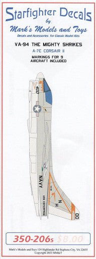 Starfighter Decals 350206 1/350 VA-94 Mighty Shrikes High Viz 1984