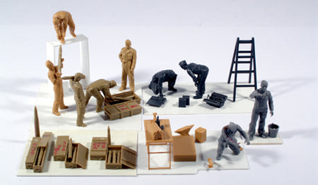 Tamiya 32547 1/48 WWII German Tank Crew (9) & Field Maintenance Set