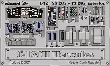 Eduard SS285 1/72 C-130H for Italeri Photo Etch Detail Set