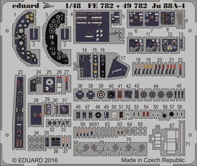 Eduard FE782 1/48 Ju 88A-4 for ICM Photo Etch Detail Set