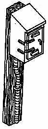 Details West TB-912 HO Scale Telephone Box -- With Wood Post
